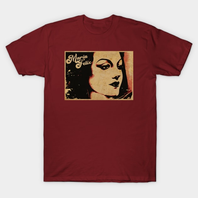 Maria Felix Golden Cinema T-Shirt by CTShirts